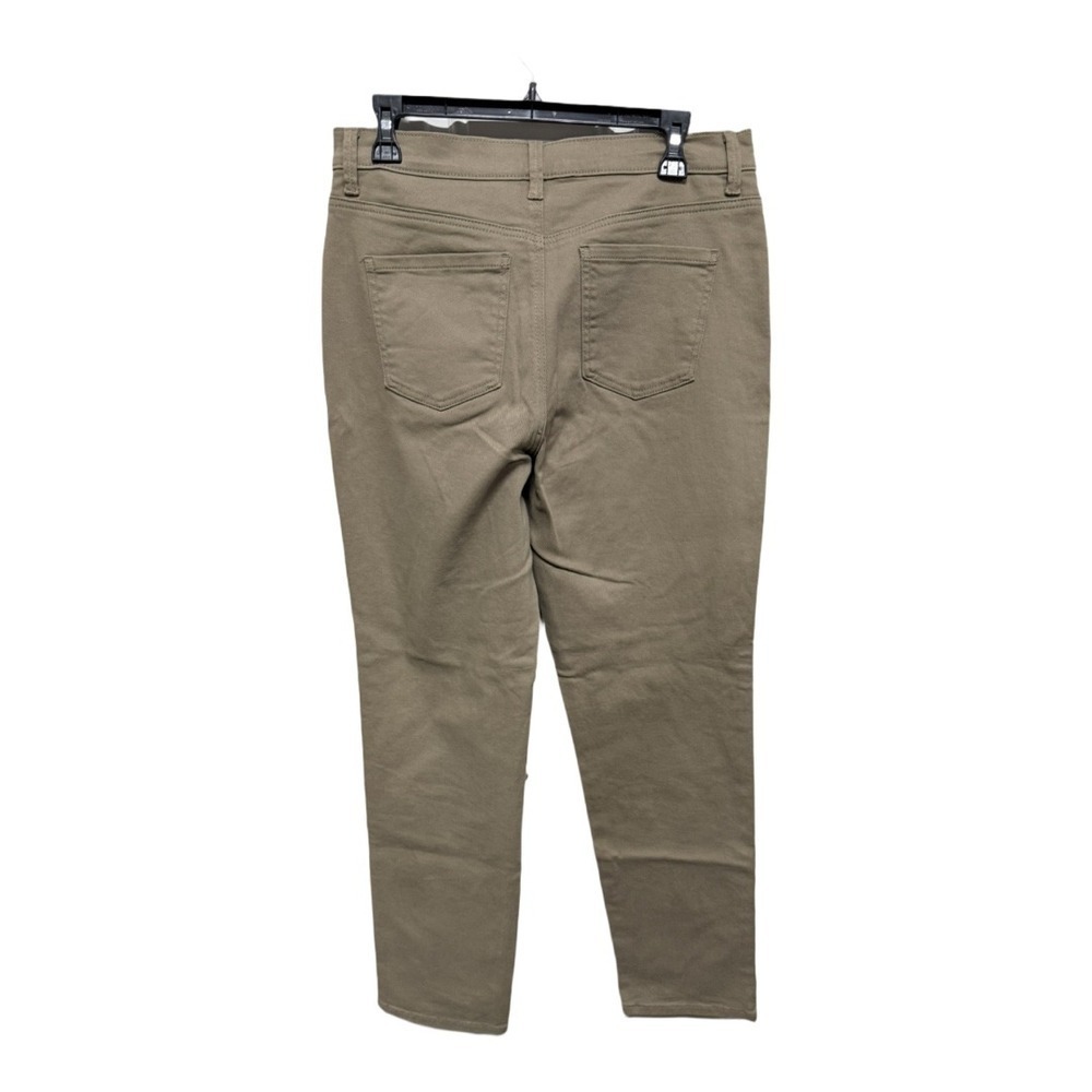 Gloria Vanderbilt Amanda Denim Jeans Women's 10 Average Tan Straight High Rise - Picture 4 of 8